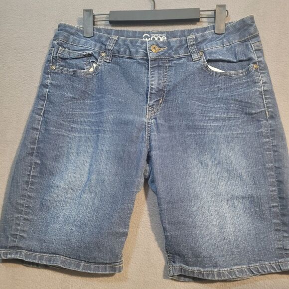 Warehouse One Denim Bermuda Shorts Women's 12 - Picture 1 of 3
